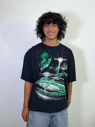 Alien Invasion Black Tee