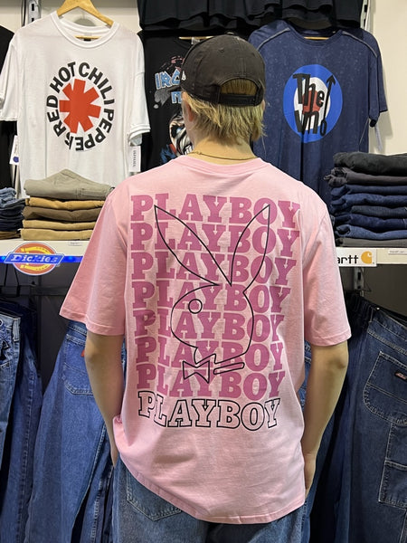 Playboy Gradient Stacked Pink Tee SS22