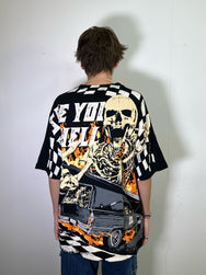 Unwanted Death Race All Over Print Black Tee