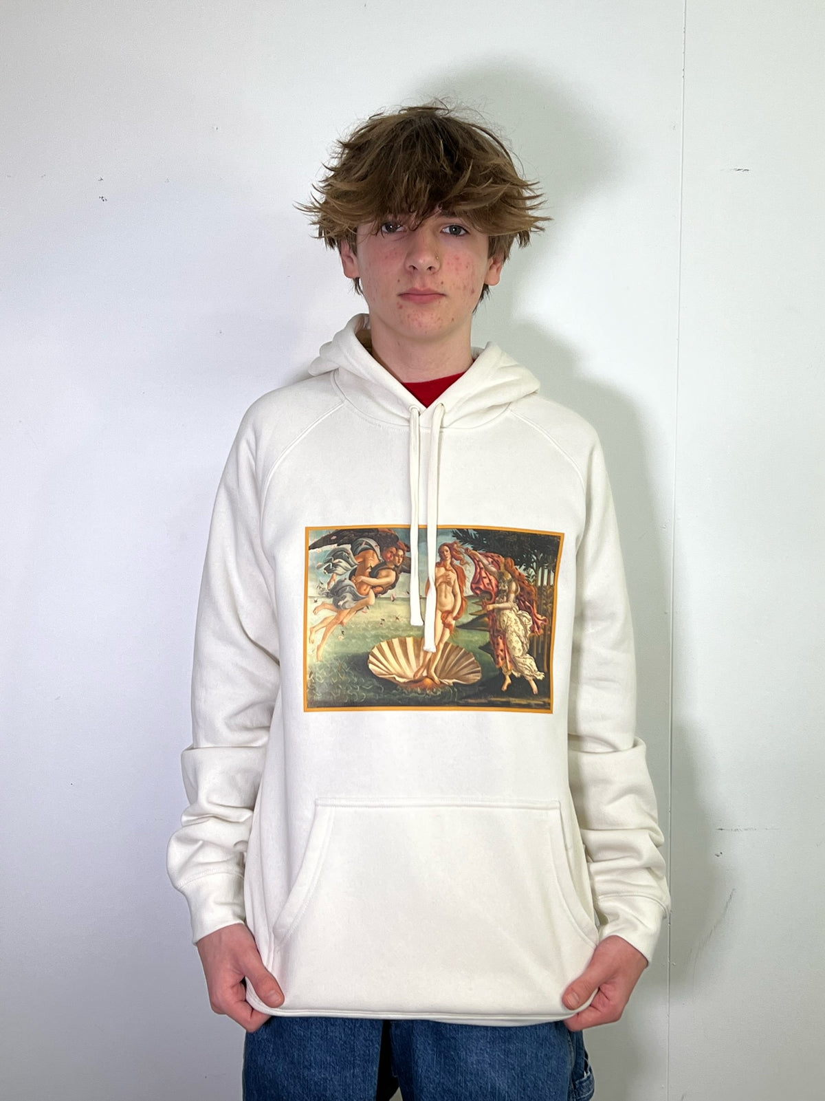 Botticelli's The Birth of Venus Cream Hoodie