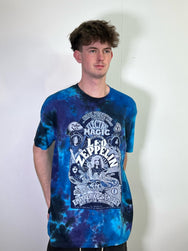 Led Zeppelin Wembley 71 Blue Tie Dye Tee
