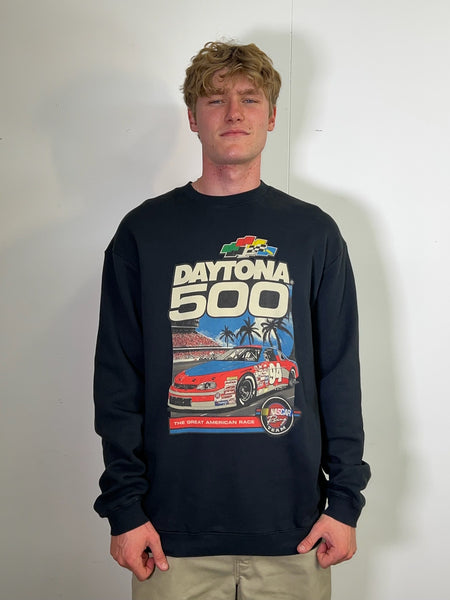 NASCAR Daytona 500 Crewneck Black Sweatshirt