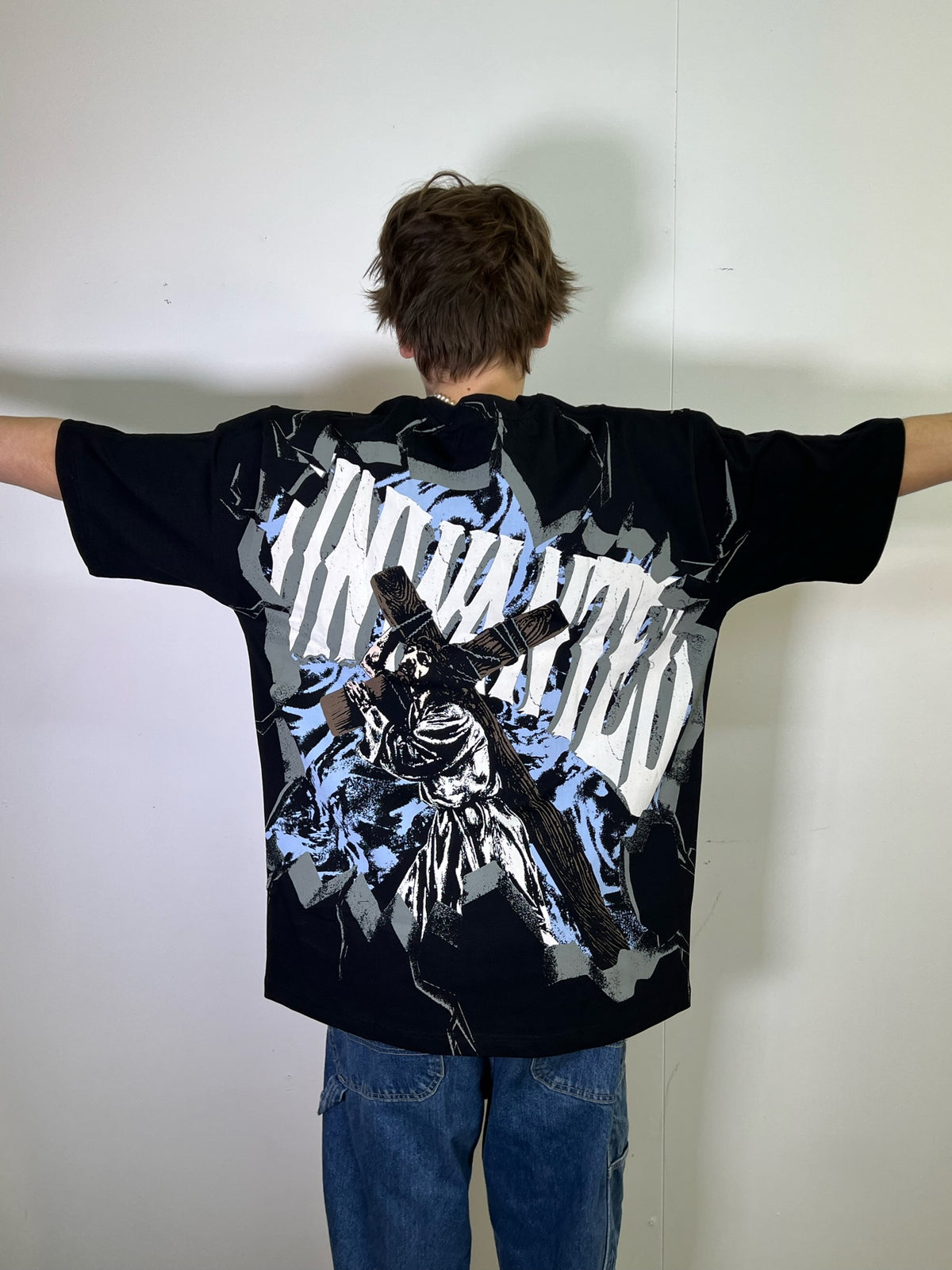 Unwanted Awaken All Over Print Black Tee