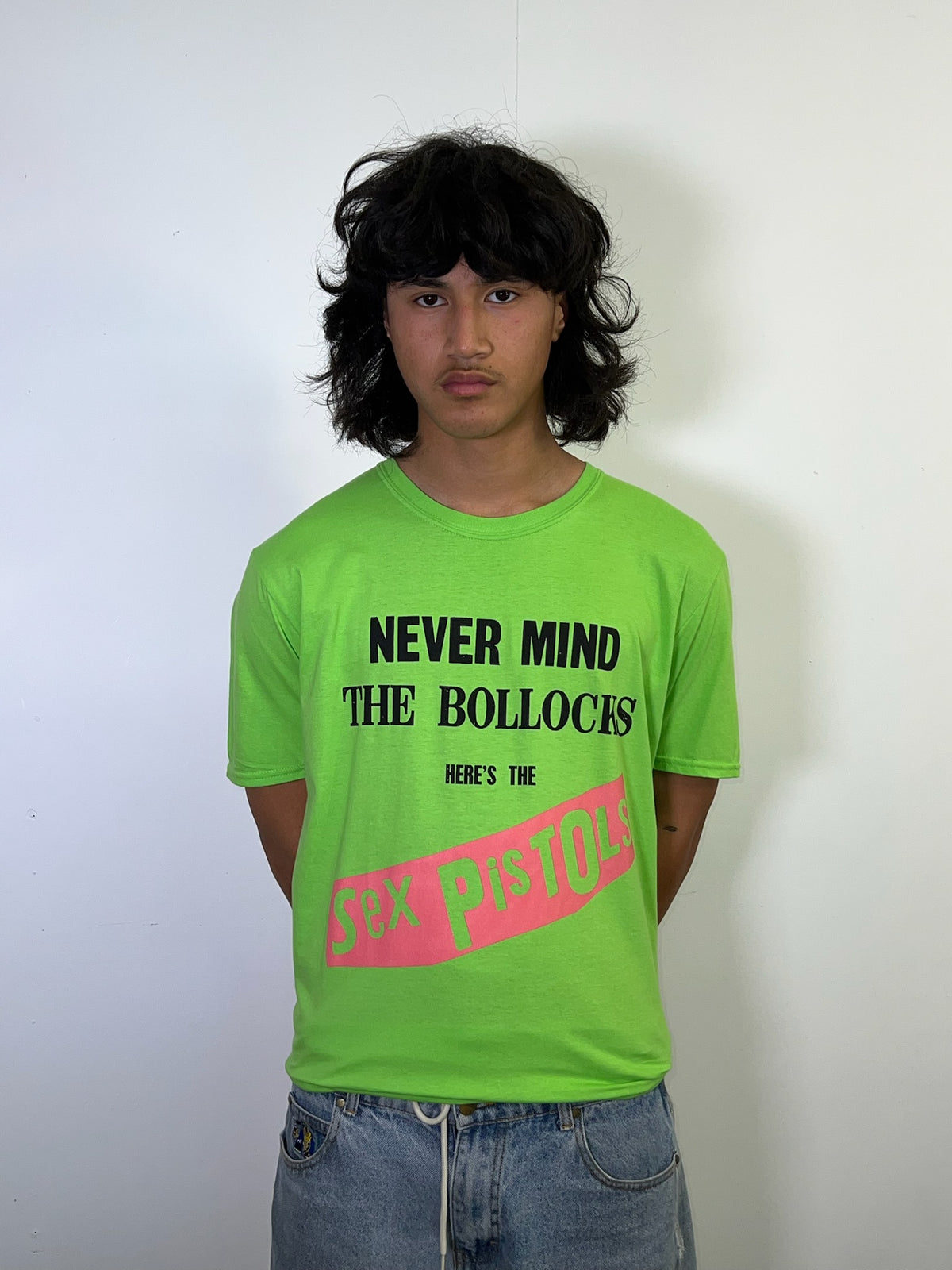 Sex Pistols Never Mind Original Album Green Tee