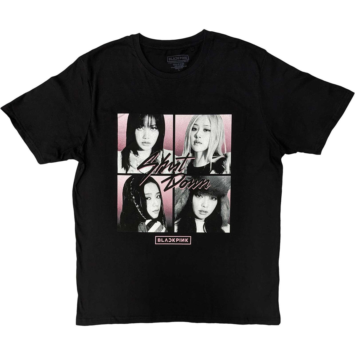 Blackpink Shut Down Photo Black Tee