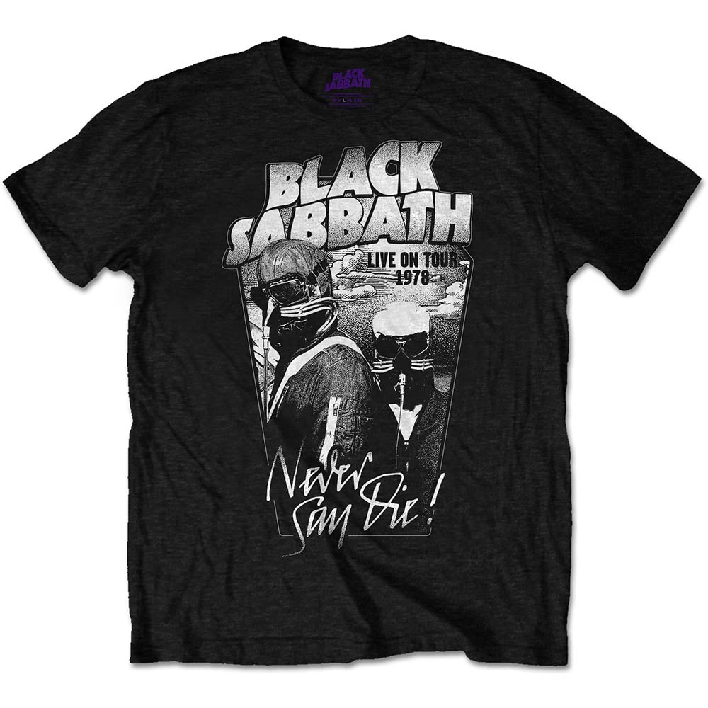Black Sabbath Never Say Die Grey Tee