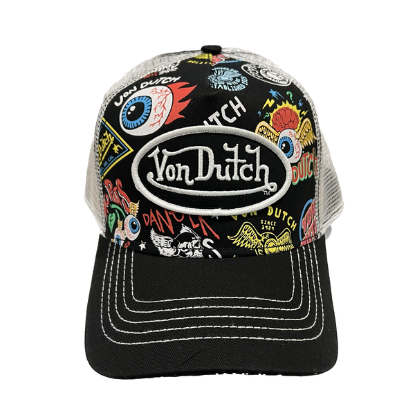 Von Dutch Black Jax Psycho Trucker Cap