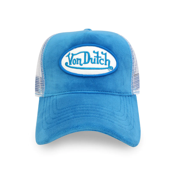 Von Dutch Blue Crush Velvet Trucker Cap