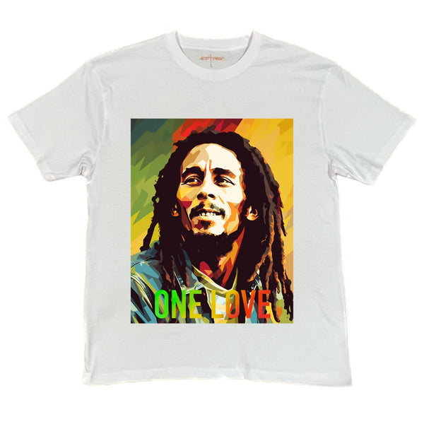 Bob Marley One Love Art Design Tee