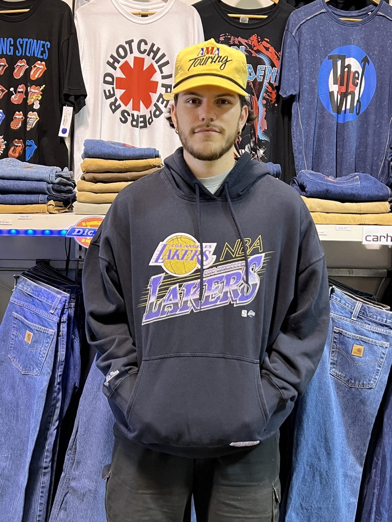 Lakers Last Second Shot Faded Black Hoodie