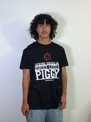 Radiohead Gucci Piggy Black Tee