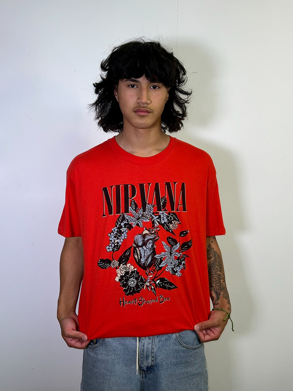 Nirvana Heart Shaped Box Red Tee