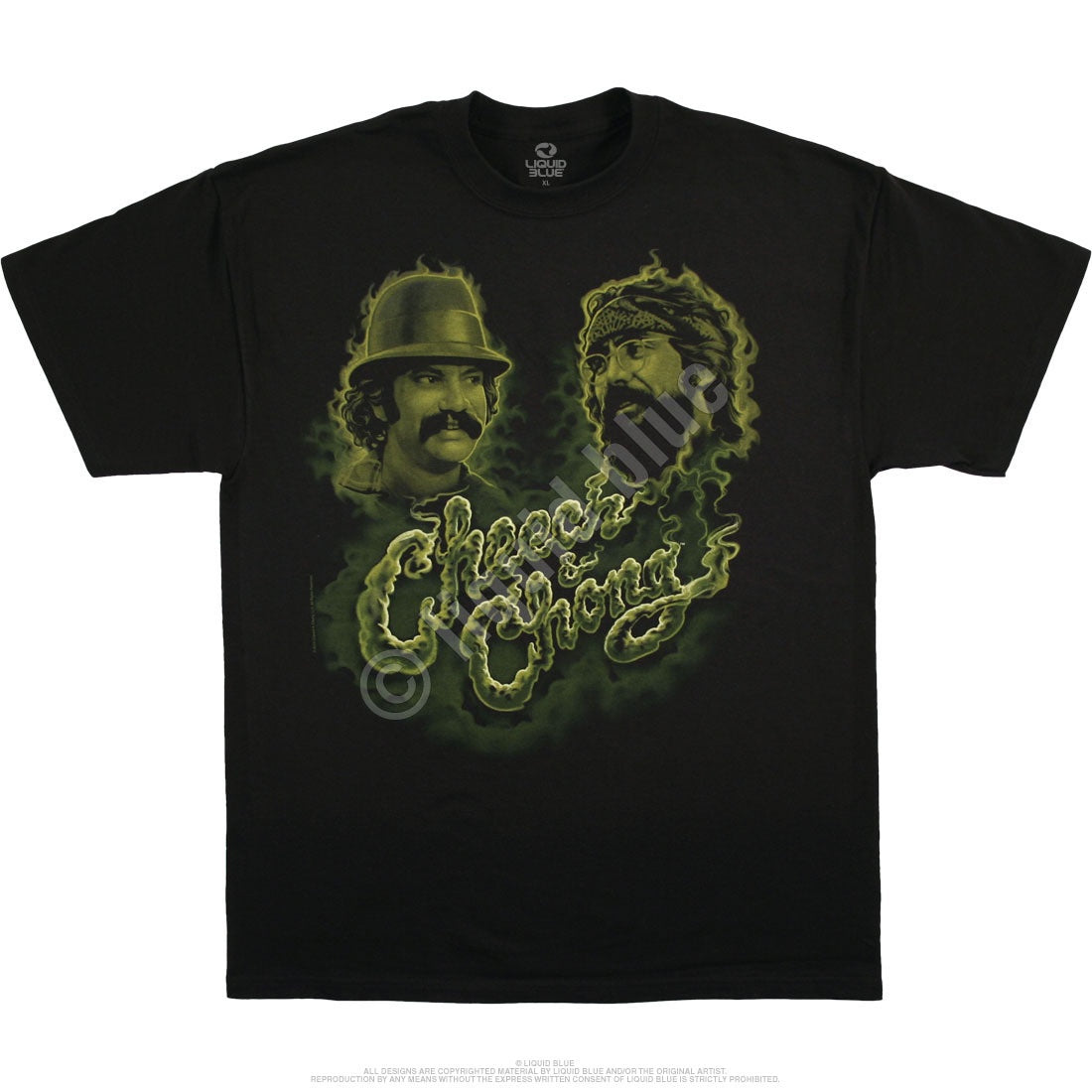 Cheech and Chong Green Smoke Tee