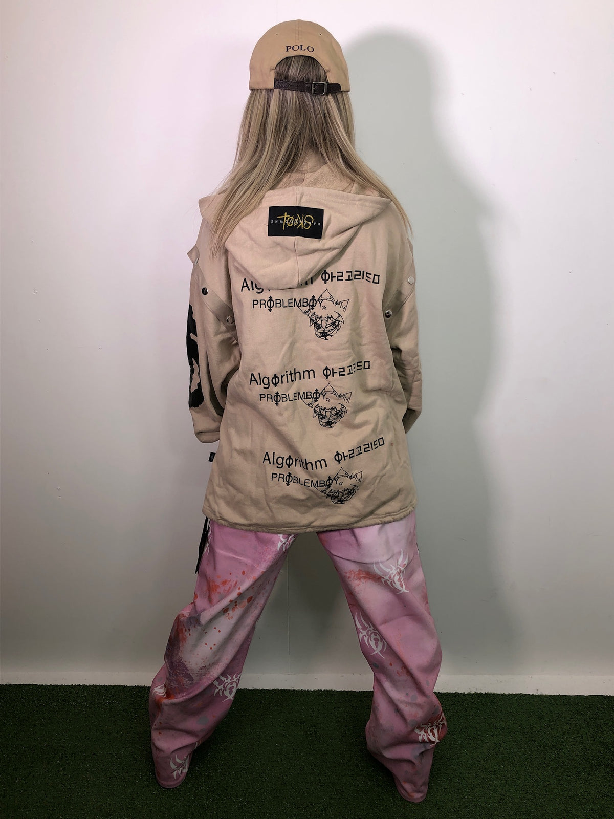 Skoot Algorithm Beige Small Hoodie