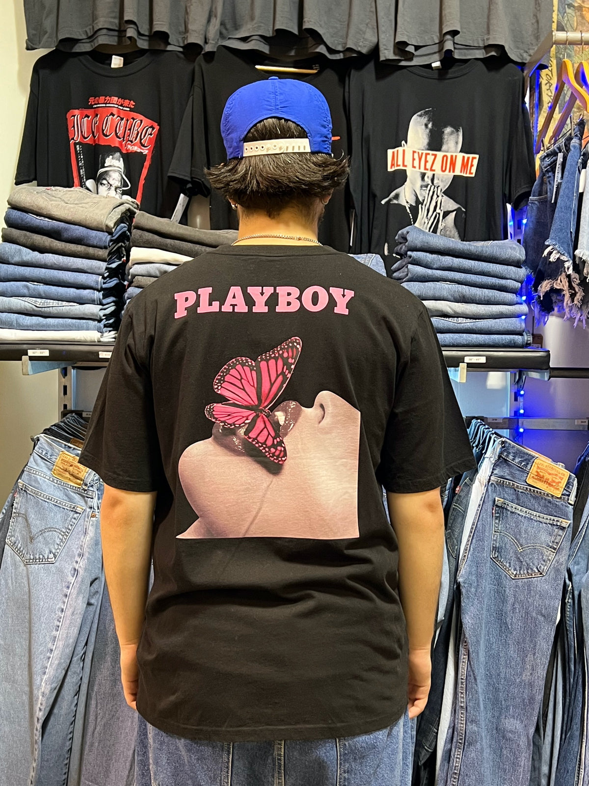 Playboy Q2 2019 Recolour Black/Pink Tee SS22