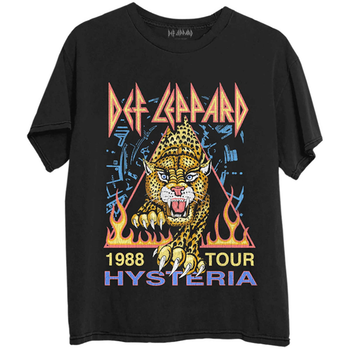 Def Leppard Hysteria '88 Black Tee