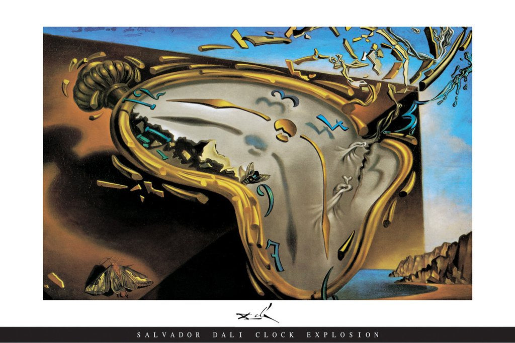 Dali Clock Explosion Poster #304