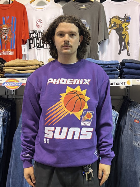 Phoenix Suns Shooting Crew Purple Sweatshirt