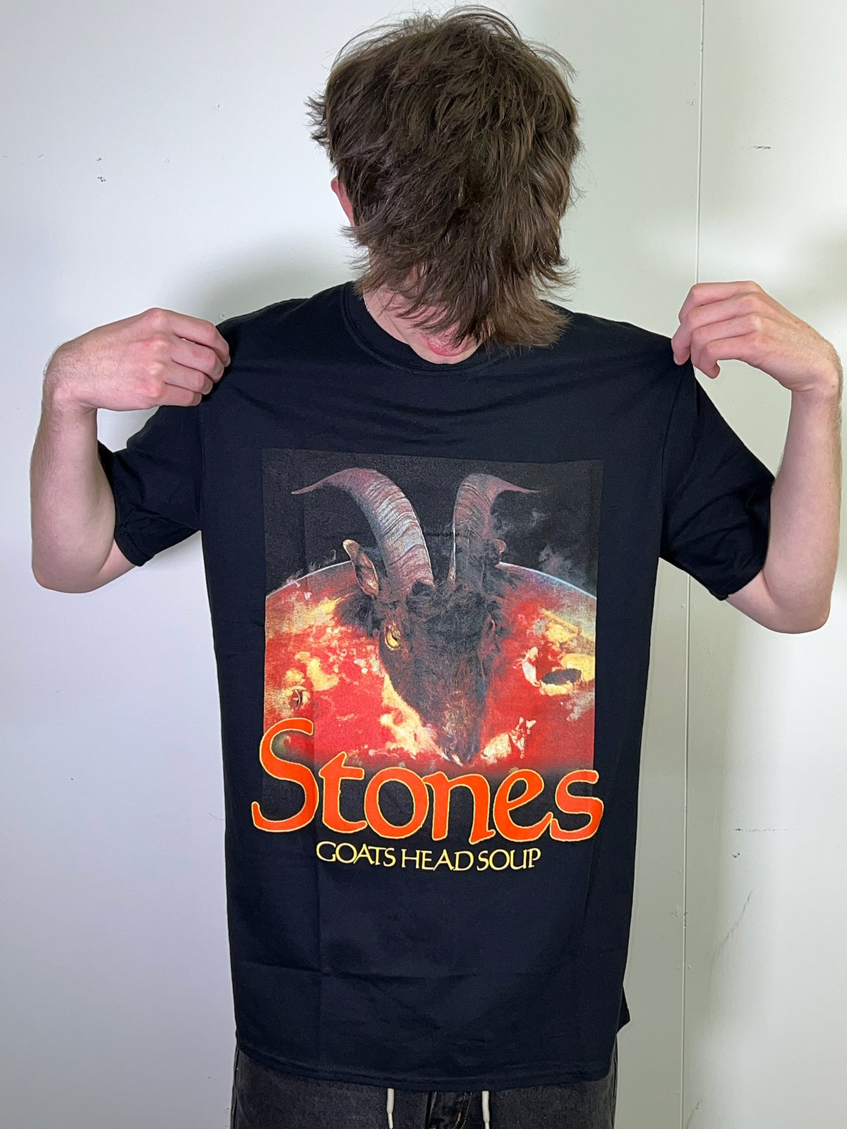 Rolling Stones Goats Head Soup with Logo Black Tee