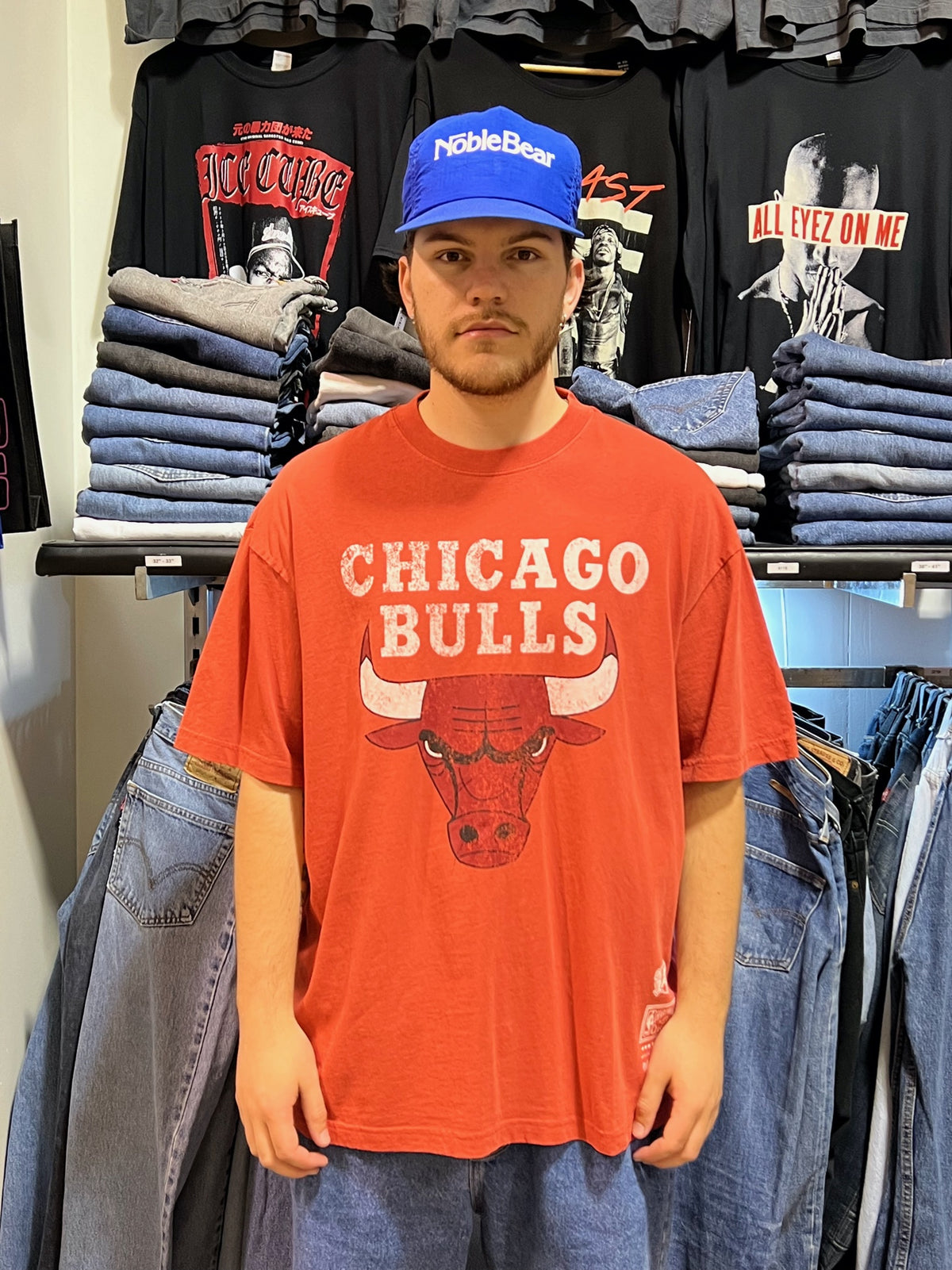 Chicago Bulls Faded Red HWC Tee