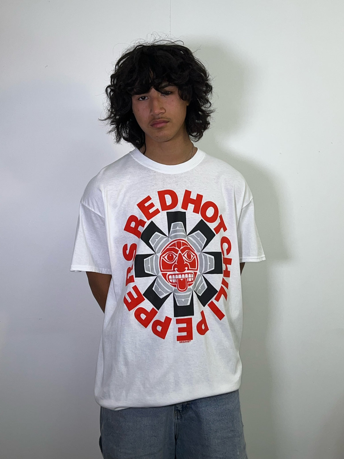 Red Hot Chili Peppers Aztec White Tee