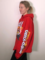 Cheech and Chong Couch Locked Red Hoodie