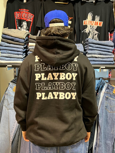 Playboy Stack Black Hoodie SS22