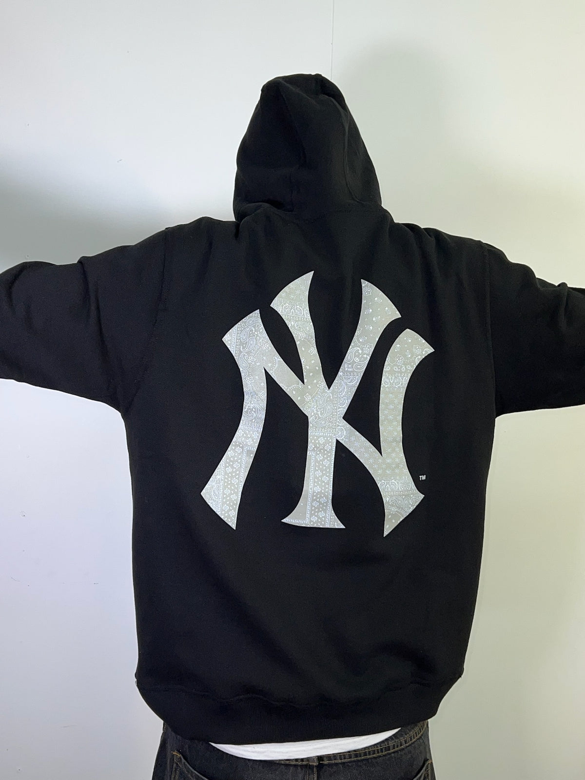 Bandana Paisley Duke NY Yankees Black Hoodie