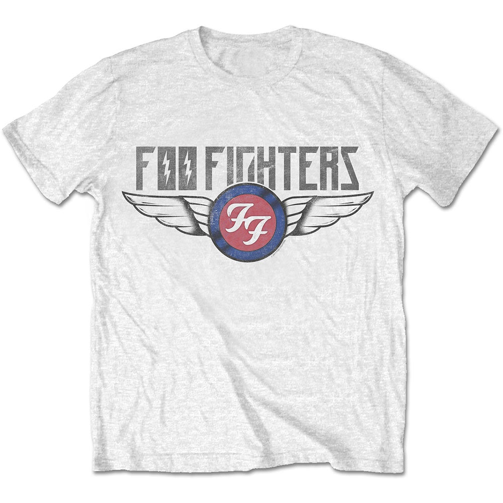 Foo Fighters Flash Wings White Tee