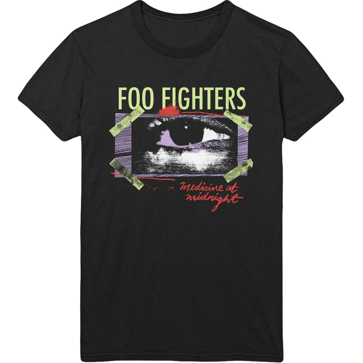 Foo Fighters Medicine at Midnight Taped Black Tee