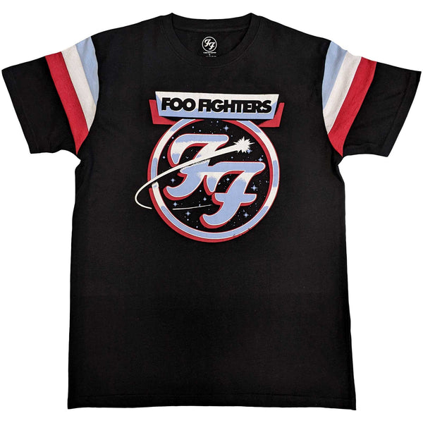 Foo Fighters Comet Tricolour Ringer Black Tee