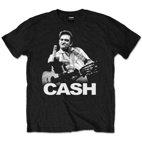 Johnny Cash Finger Black Tee