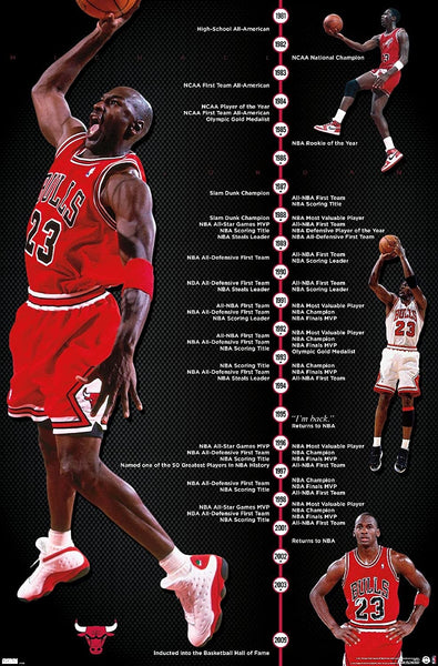 Michael Jordan Timeline Poster #105