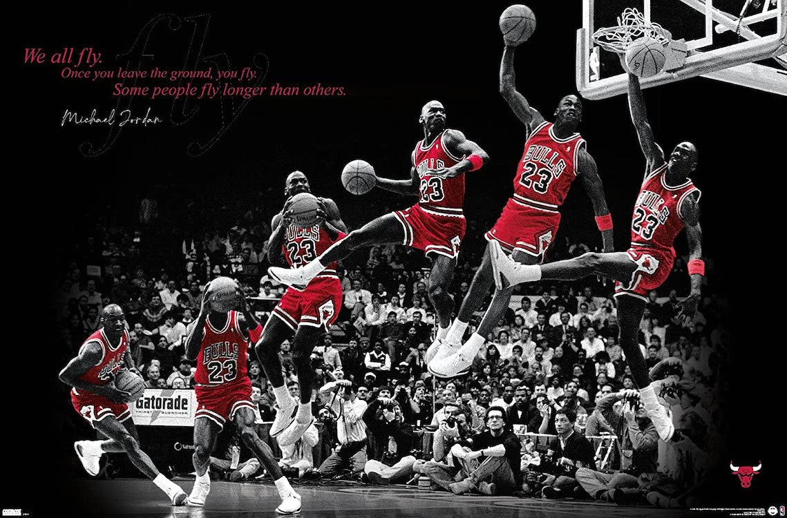 Michael Jordan We All Fly Poster #104