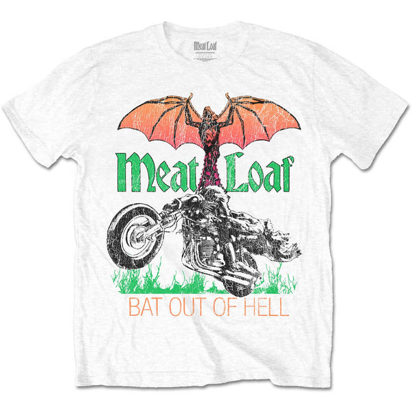 Meatloaf Bat Out of Hell White Tee