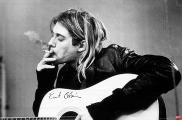 Nirvana Kurt Cobain Smoking Poster #60