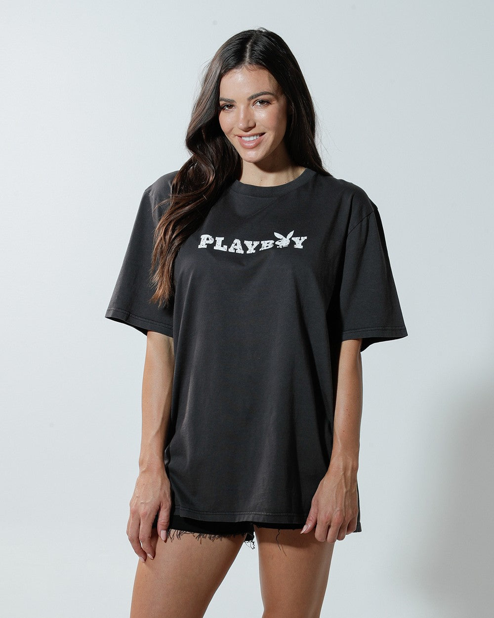 Playboy Bunny O Black Tee