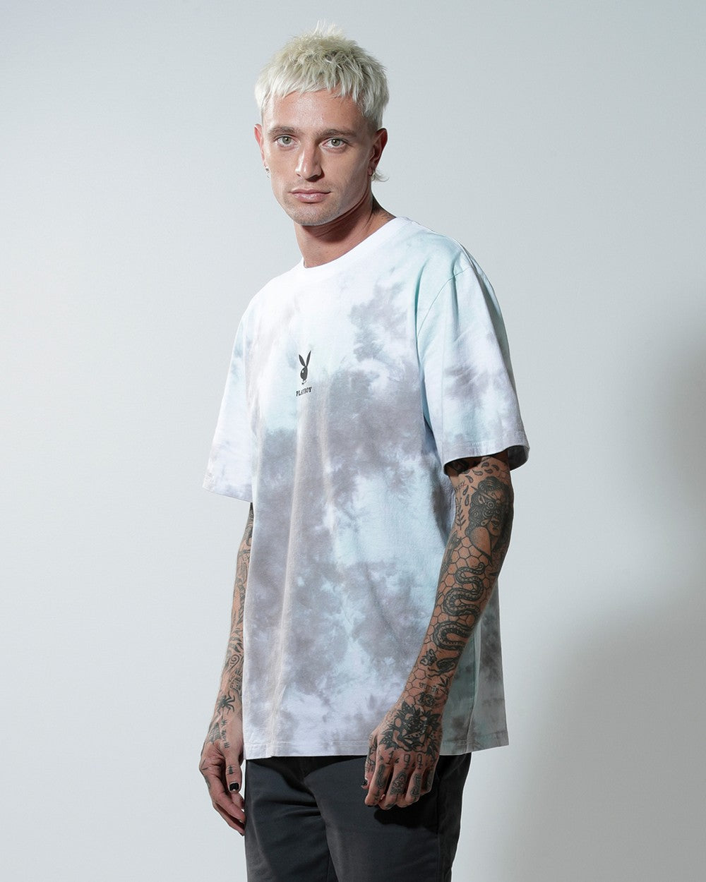 Playboy Tie Dye Bunny Mint Tee
