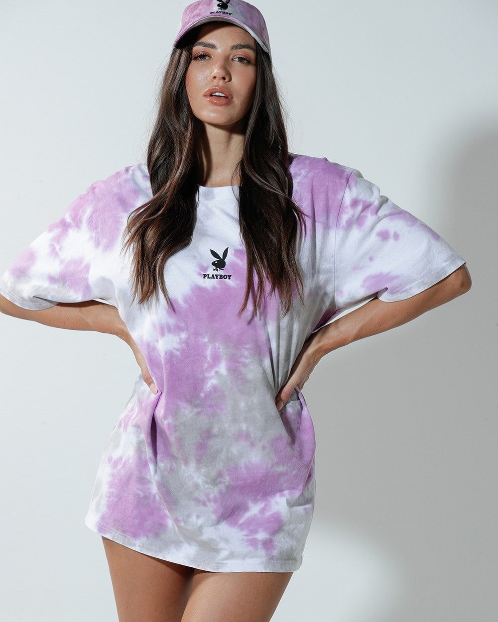 Playboy Tie Dye Bunny Purple Tee