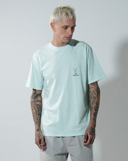 Playboy Linear Classic Bunny Stack Mint Tee