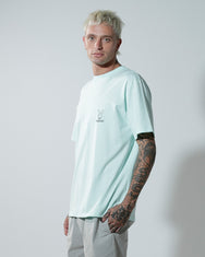 Playboy Linear Classic Bunny Stack Mint Tee