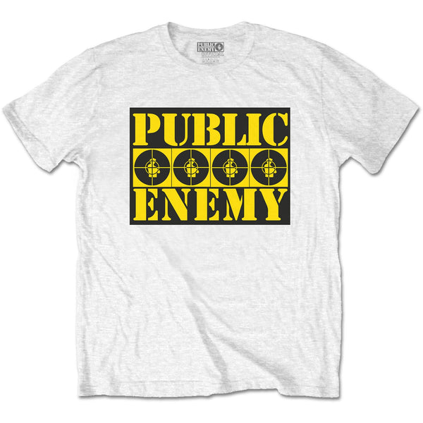 Public Enemy Four Logos White Tee