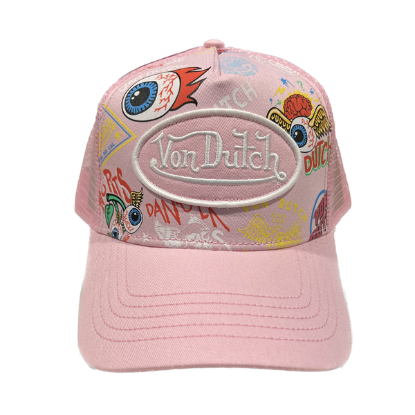 Von Dutch Pink Jax Trucker Cap