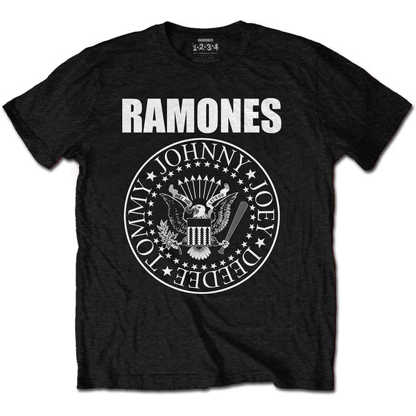 Ramones Presidential Seal Black Tee