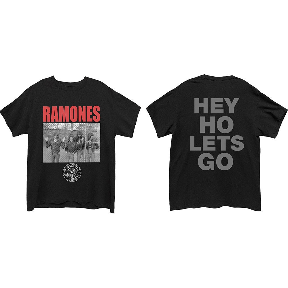 Ramones Cage Photo Black Tee