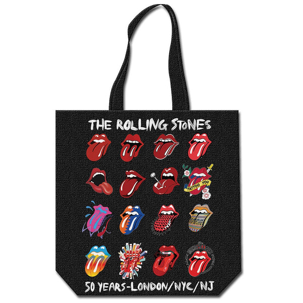 Rolling Stones Tongue Evolution Cotton Tote Bag