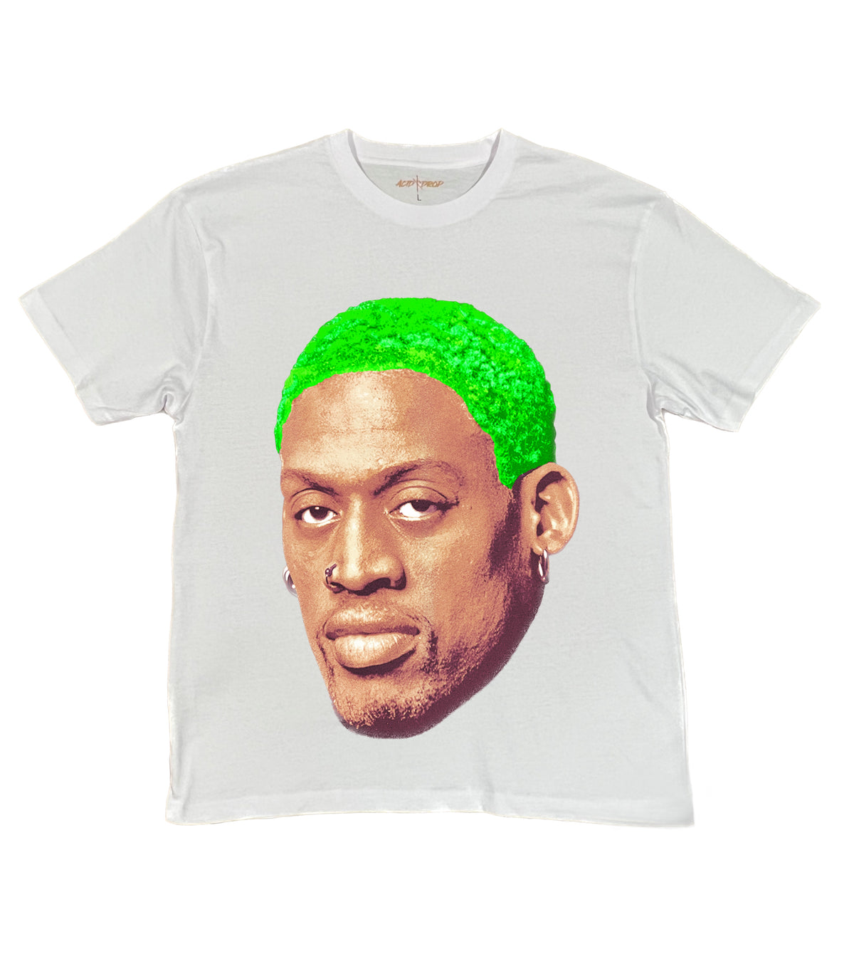 Rodman Green Hair Design Tee