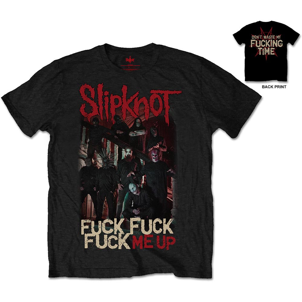 Slipknot Fuck Me Up Back Print Black Tee
