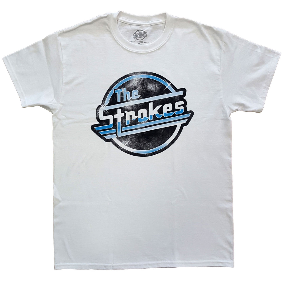 The Strokes Distressed OG Magna White Tee