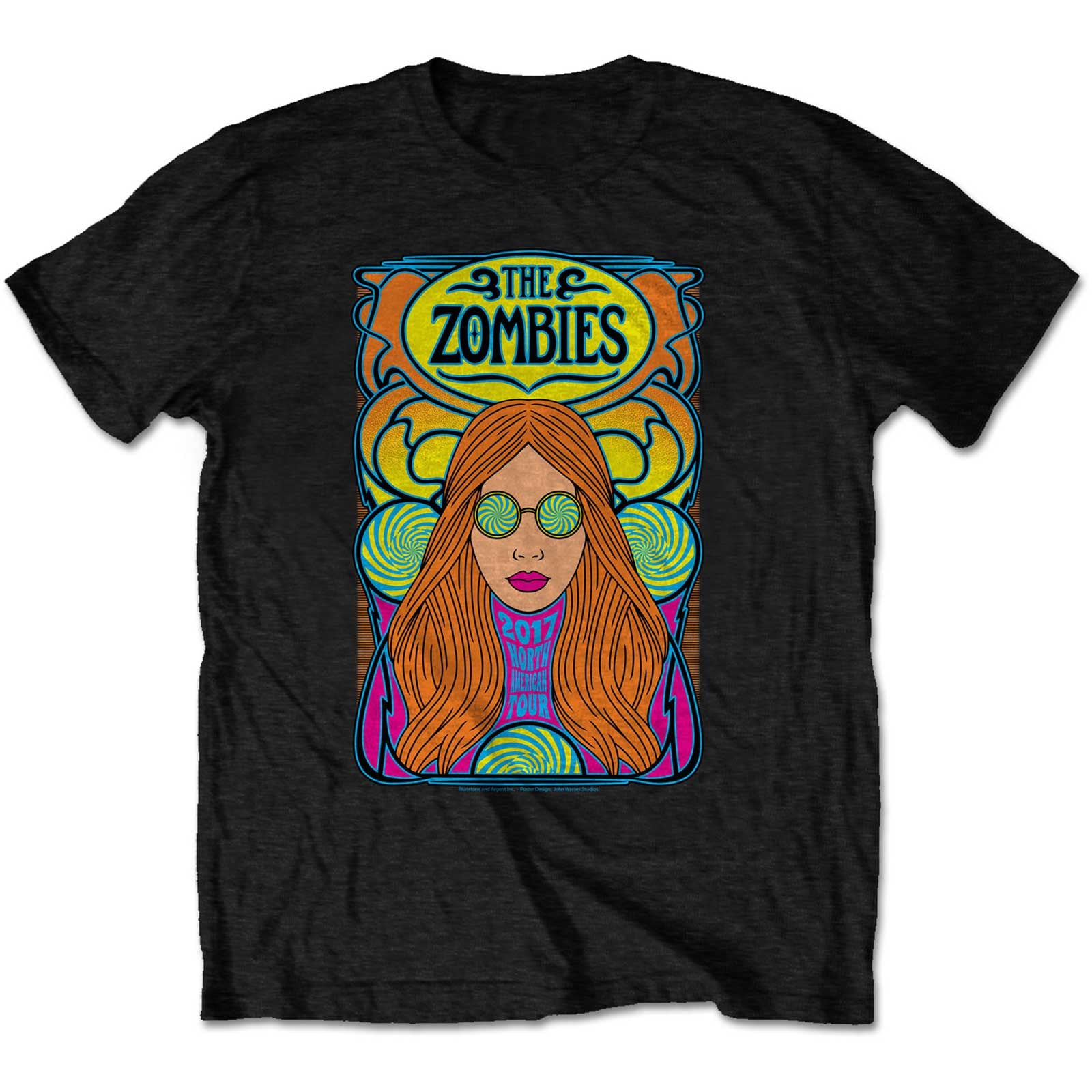 The Zombies North American Tour Black Tee
